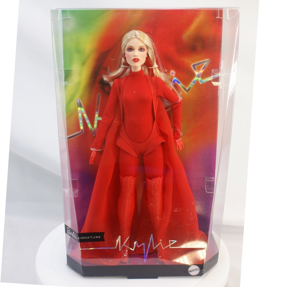 Barbie Signature Kylie Minogue Padam Padam Doll Red Mugler Outfit JBJ39 New